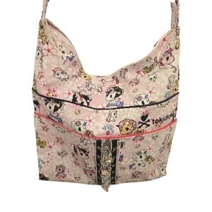 Pink Unicorn Sakura Flower Themed Crossbody Shoulder Custom Made Bag NWOT